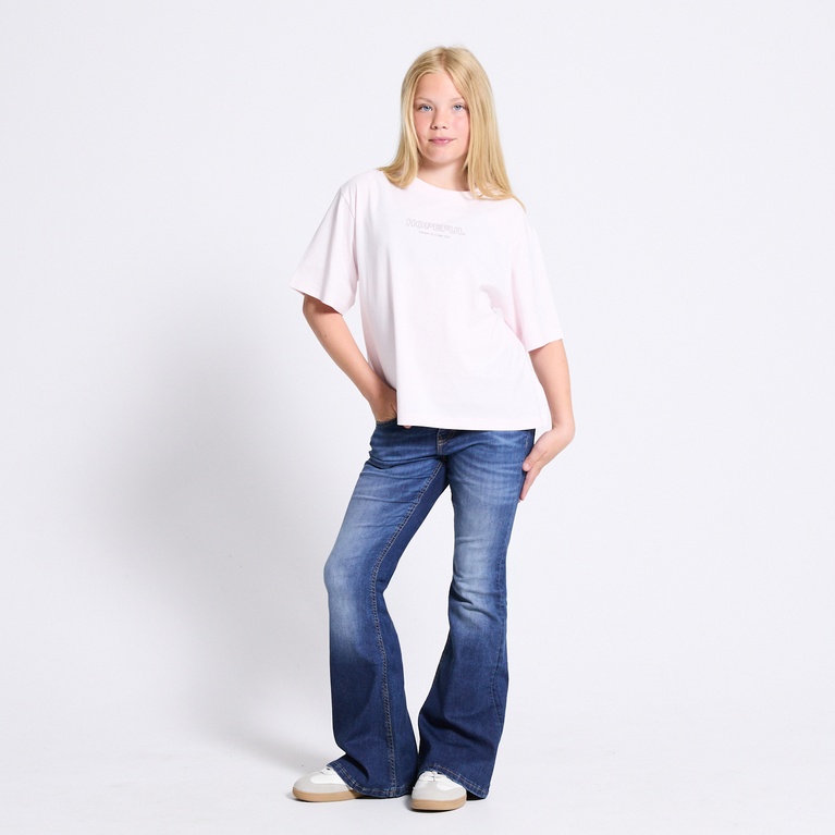 Boxy printed tee "Sissela" Pink